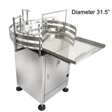 31.5" Automatic Bottle Unscrambler Vertical Bottle Straighten Accumulation Table