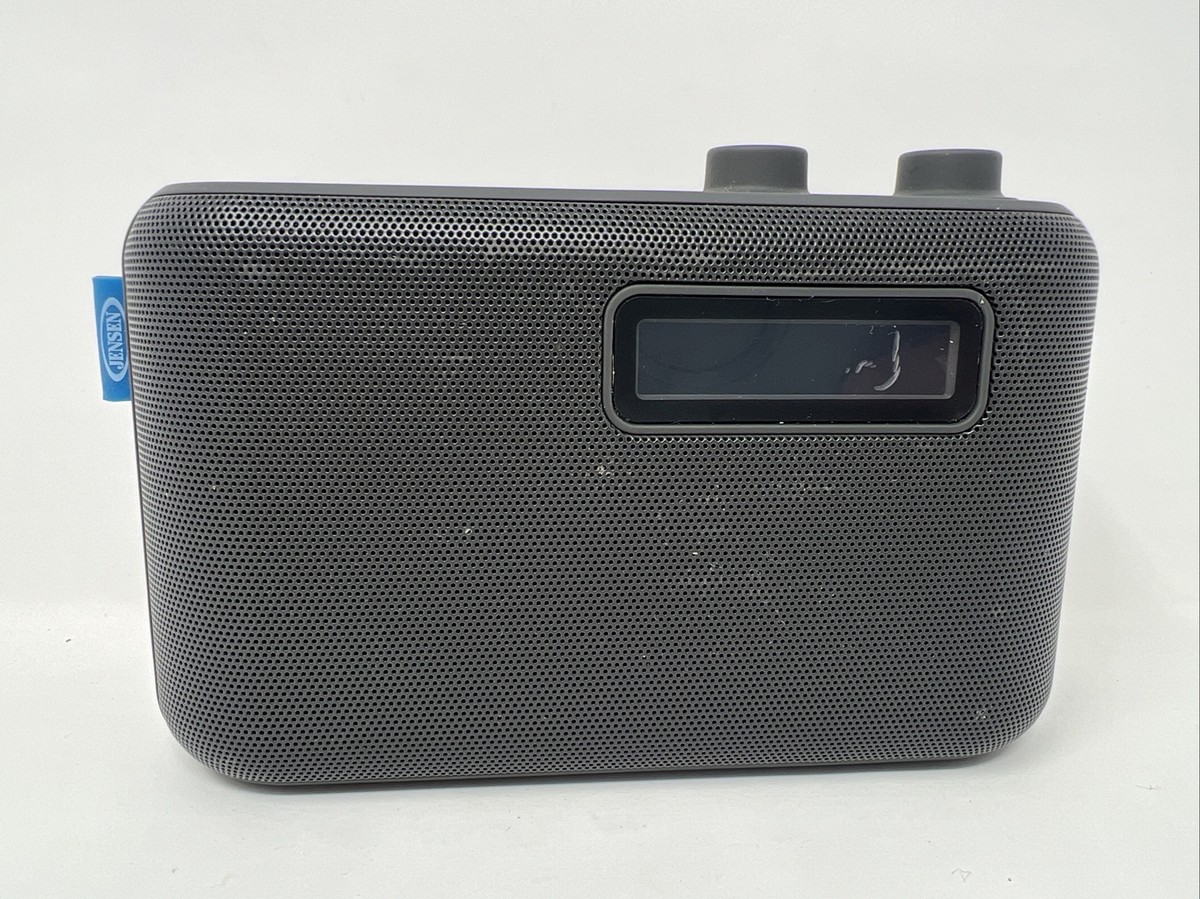 JENSEN SR-50 Portable AM/FM Digital Radio With Dual Alarm & Aux Input