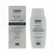 ISDIN Eryfotona Ageless Ultralight Emulsion spf 50 - 3.4oz New exp 5/2027