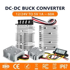 DC-DC Buck Module 12V 24V to 5V 3A 5A 10A 15A 20A 30A 40A 50A 60A Car Regulator