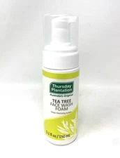 Thursday Plantation Tea Tree Face Wash Foam, Gentle Soap-Free Skin Cleanser, 5.1