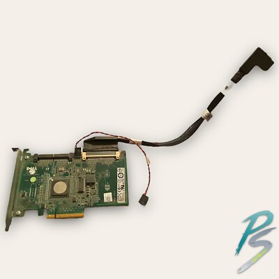 Dell PowerEdge SAS RAID Controller Card 0JW063 + Backplane SAS Cable KNJKY
