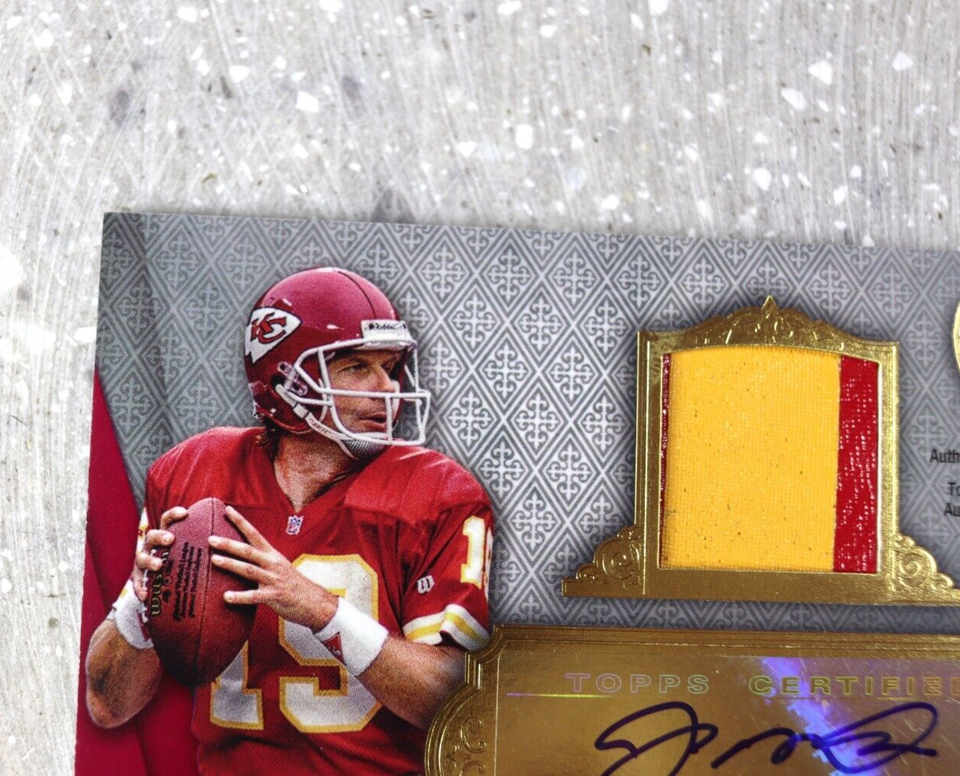 Joe Montana 2012 Topps Supreme 1/1 Autograph Relic Red PATCH AUTO