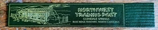🇺🇲 Northwest Trading Post North Carolina USA Green Leather Bookmark VGC! A169
