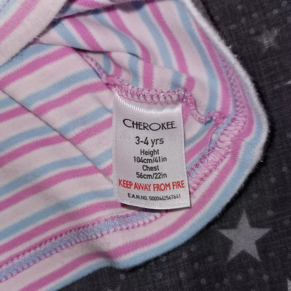 Cherokee Girl's Top Pink Cotton Long Sleeve Size 3-4 years - Image 4 of 4