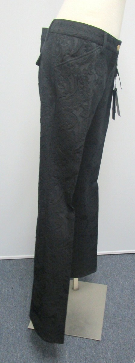 パンツ DOLCE & GABBANA Black Wool Pant Stretch wool twill pants with wide leg in Black for Men