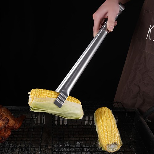Grill Tongs 45CM Extra Long Grill Tool Grilling Tongs Clip Stainless Steel Tongs - Picture 5 of 12