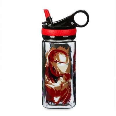 NEW Disney Store Ariel Water Bottle w// Straw 16oz The Little Mermaid Princess