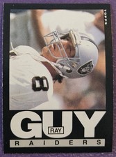 1985 Topps #288 Ray Guy Football card Los Angeles Raiders! HOF!