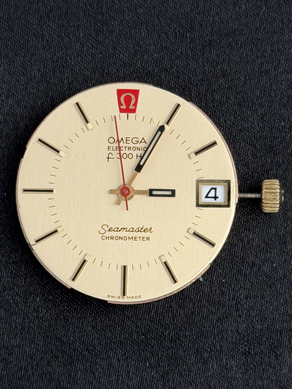 Omega Quaztz 198.0001 Electronic F300hz Seamaster Chronometer Watch Movement