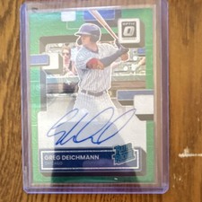 Panini Donruss Optic Greg Deichmann Rated Rookie Green Auto /99 