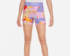 Nike Girls Pro Dri-Fit Big Kids' Shorts DQ9117-569 Small