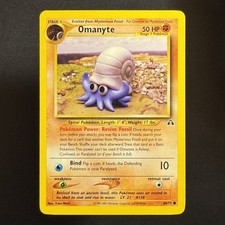 Omanyte - 60/75 - Neo Discovery - Pokemon - Common - Damaged