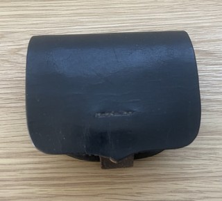 Excellent Condition Original Civil War Shield Front Cap Box Sickles St. Louis