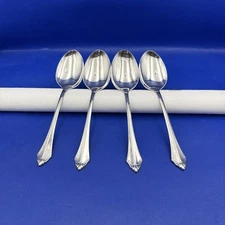 Oneida Community KENWOOD Stainless Soup Spoon Glossy Silverware Flatware Lot 4