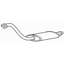 Quality Front Exhaust Down Pipe & Silencer for Peugeot Partner 1.9 (2002-2007)
