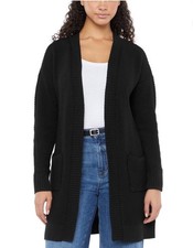 Women  s Gap Long Sleeve Cotton Blend Cardigan Size Small Black NWT MSRP 79.95