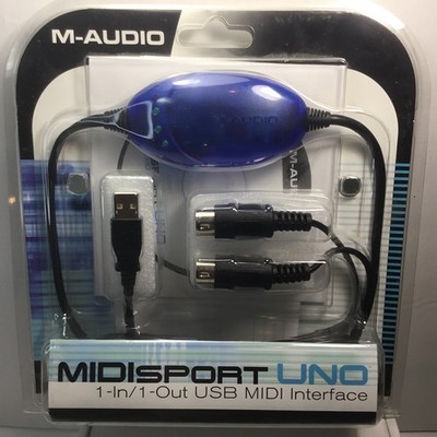 M-Audio MIDIsport UNO 1-in/1-out USB MIDI Interface 16 MIDI Channels New
