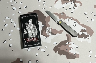 The Saboteur Zero I Knife by Q LLC - Gray Colorway - Limited Edition