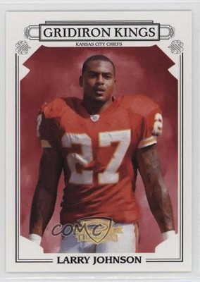 2007 Donruss Threads Pro Gridiron Kings Gold /100 Larry Johnson #PGK-25 n1u