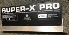 Behringer CX3400 Super-X-Pro Multi Effect Processor Crossover TESTED Works