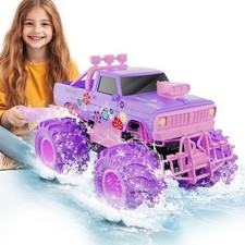 Monster Truck RC rosa 1:16 4x4 impermeable coche de control remoto