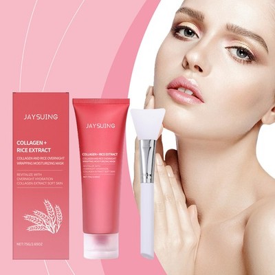 Rice Overnight Peel Off Mask, Hydrating & Anti Wrinkle with Collagen