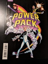 Marvel Comics POWER PACK 1  2021 June Brigman 1:100 Ratio Variant Bagged Boarded