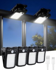 4Pack LED Solar Power Fence Lights Deck Door Wall Stair Step Outdoor Garden Lamp