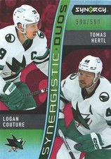 2023-24 Synergy Hockey Synergistic Duos Star Star Red #SD-15 Couture Hertl /599