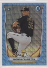 2014 Bowman Prospects Chrome Blue Wave Refractor Brandon Cumpton #BCP81 9pd