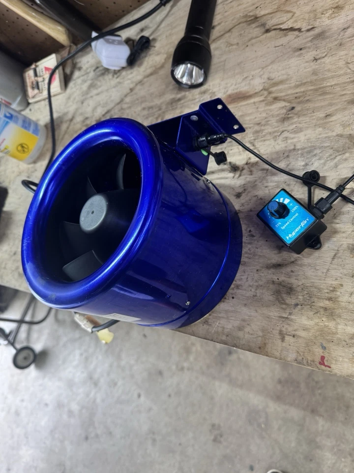 Control de velocidad Hyper Fan 8 pulgadas 710 Cfm Foto 3 de 4