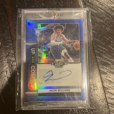 2022-23 Contenders Optic Jalen Williams Rookie UP And Coming Auto Blue /75