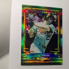 1994 Topps Finest - Gregg Jefferies #92 Refractor me to u uncirculated pc