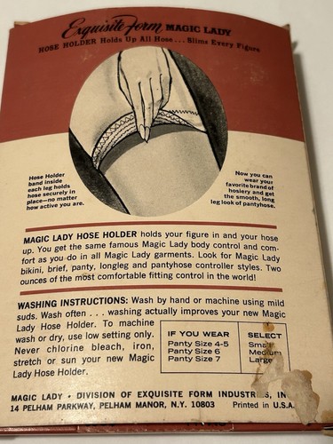 Faja braguita pierna larga soporte manguera dama mágica forma exquisita vintage talla S Nuevo de Lote Antiguo - Imagen 12 de 12