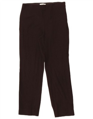 Cos Damen Straight Freizeit Hose EU 40 Medium W30 L28 Schwarz Viskose CG02