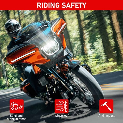 12 Rauchfarbe Windschutzscheibe mit Halterung For Harley Street Glide 2024-2025 - Picture 7 of 24