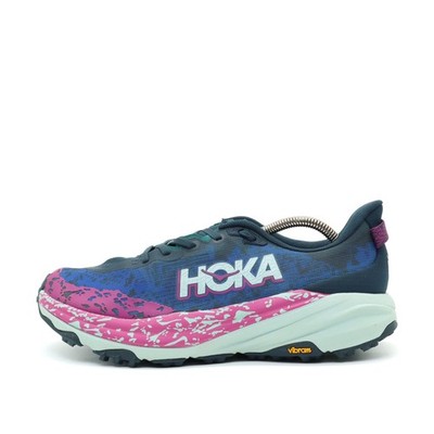 Hoka One Herren Speedgoat 6 Wide Laufschuh Blau Pink Trailrunning EU 43 1/3