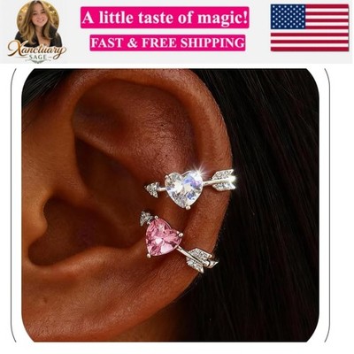 Clip on Earrings Ear Cuffs Non Piercing Arrow Cuff Earrings Ear Cuff Earring ...