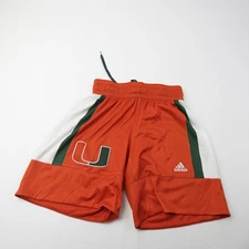 Miami Hurricanes adidas Practice Shorts Women's Orange/Green Used