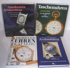 4 Bücher über hochw. Armbanduhren / Amerika...
