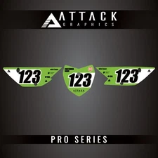Attack Graphics Pro Series Number Plate Backgrounds For Kawasaki KLX110R L 2023