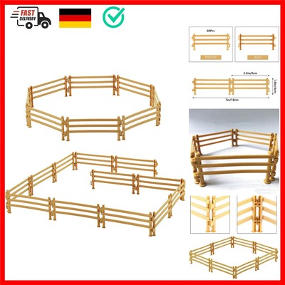 HAOBIN 60 StüCk Corral Fechten Panel ZubehöR Kunststoff Zaun Pferd Corral Fec...