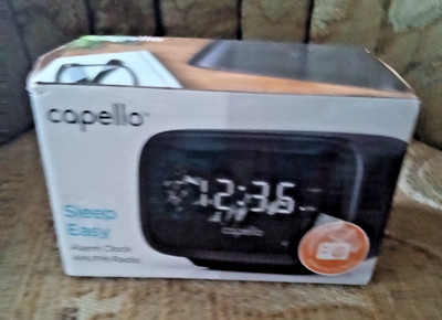 Capello Sleep Easy Alarm Clock AM/FM Radio CR15 Sleep Timer New In Box