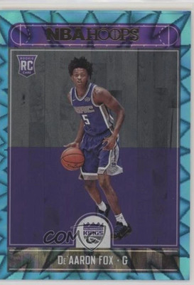 2017-18 Panini NBA Hoops - De'Aaron Fox #255 Teal Explosion (RC)