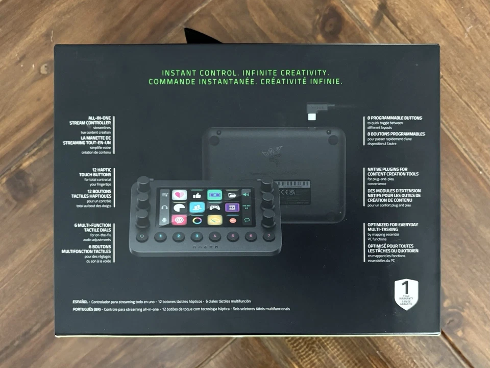 CONTROLADOR RAZER STREAM Teclado Todo en Uno para Streaming Foto 2 de 4