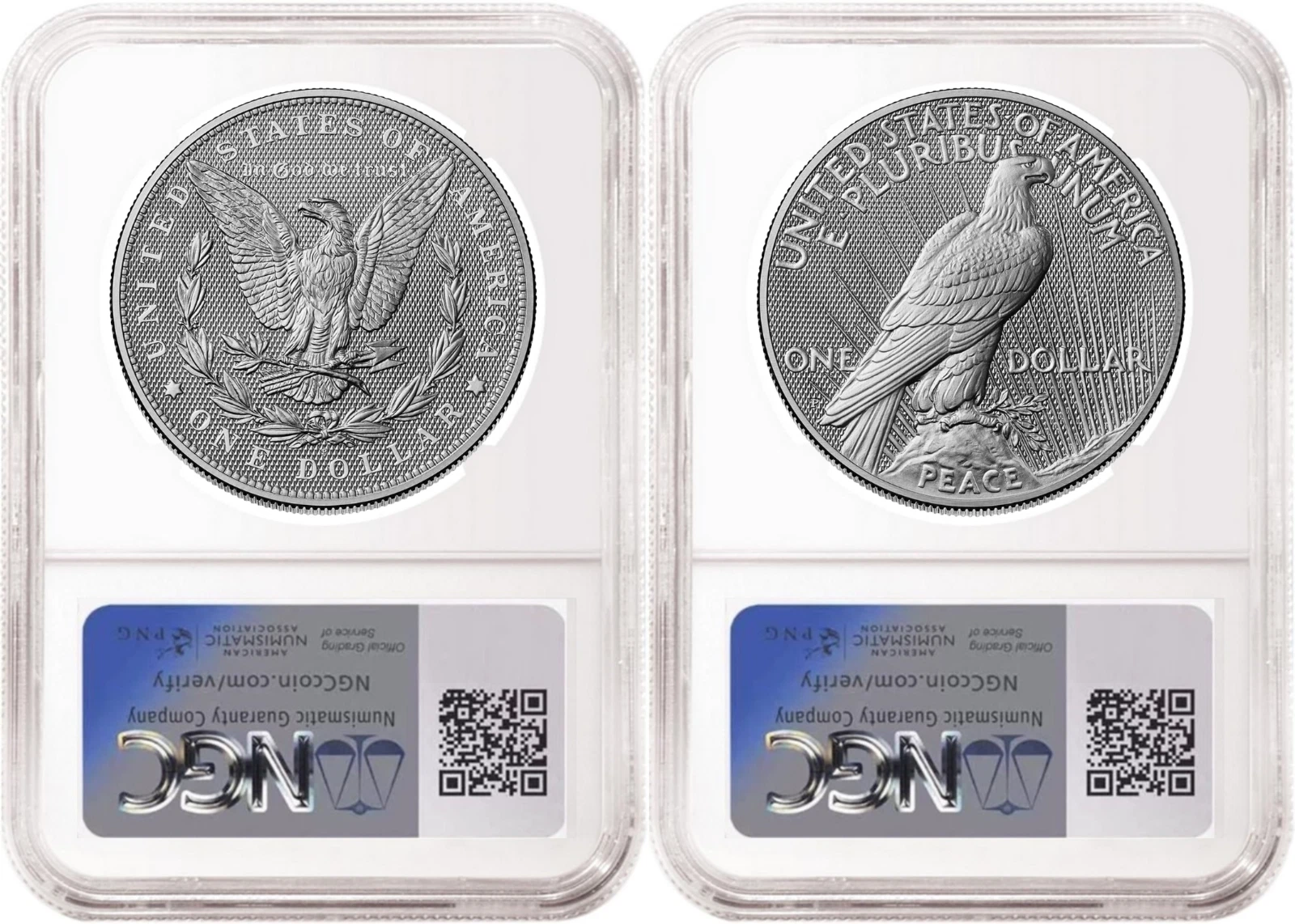 2 Coin Set 2026 Morgan Peace Diamond Field 250 Privy NGC MS70 FDOI Flag Presale image 2