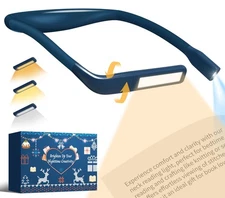 Book Light For Reading In Bed Neck Light Rechargeable Lamp For Reading Campin...