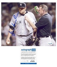 Gene Monahan AUTOGRAPH Signed New York Yankees Trainer 8x10 Photo ACOA