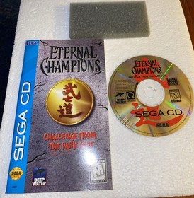 SEGA CD ETERNAL CHAMPIONS From the Dark Side Video Game w/Manual Register Card